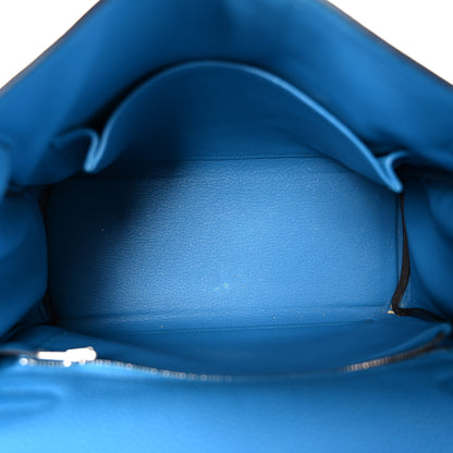 Hermes Togo Kelly Retourne 25 Bleu Frida 5 of 14