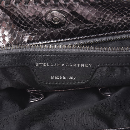 Stella McCartney Metallic Snakeskin Print Falabella Tote Ruthenium 6 of 10