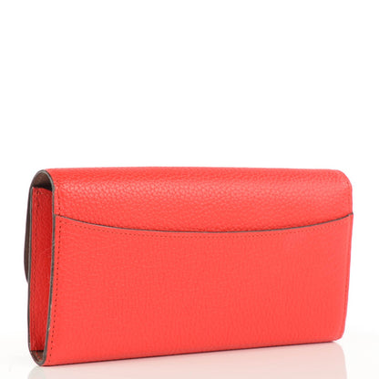 Louis Vuitton Taurillon Vivienne LV Long Wallet Coquelicot 3 of 8