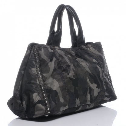Prada Tessuto Nylon Camouflage Tote Fumo 4 of 9