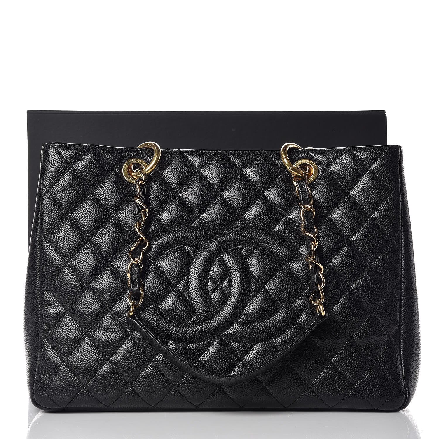 Chanel Caviar Quilted Grand Shopping Tote GST Black 11 of 11