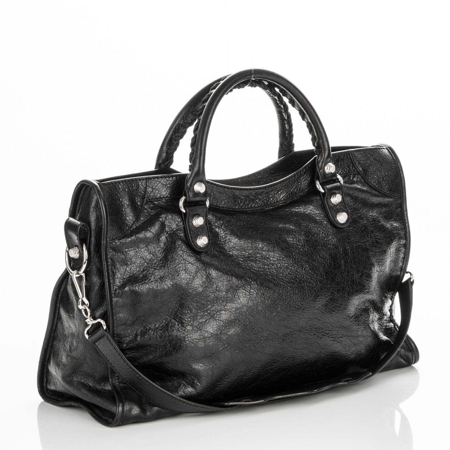 Agneau Giant 12 Silver Hardware City Black
