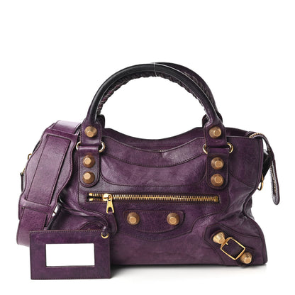 Balenciaga Agneau Giant 21 Gold Hardware City Raisin 1 of 10