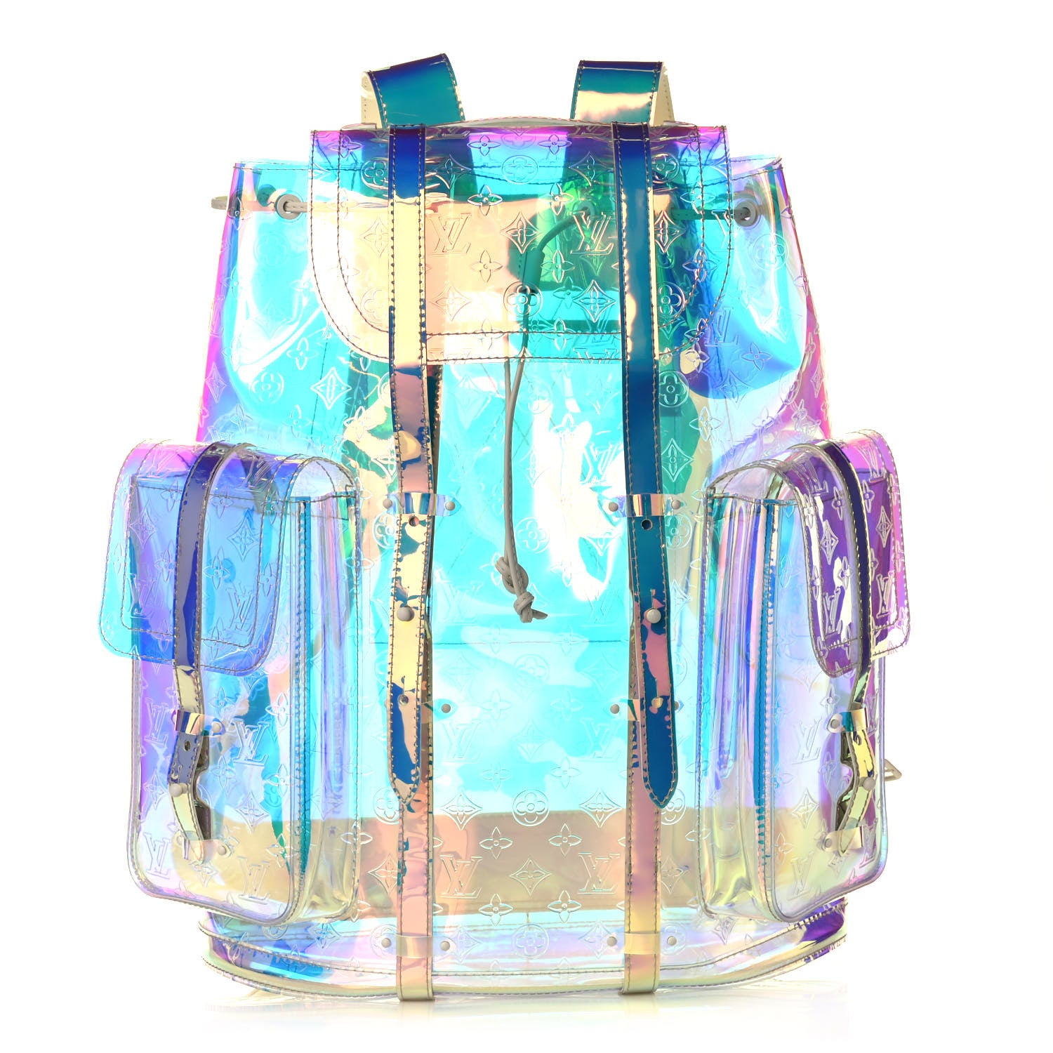 Louis Vuitton PVC Monogram Christopher Backpack GM Iridescent Prism 1 of 12