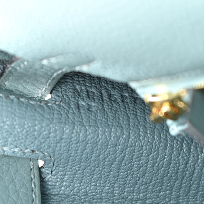 Hermes Togo Kelly Retourne 25 Ciel 7 of 13