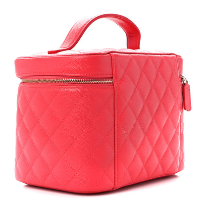 Chanel Caviar Quilted Large Vanity Pouch Red 3 of 11