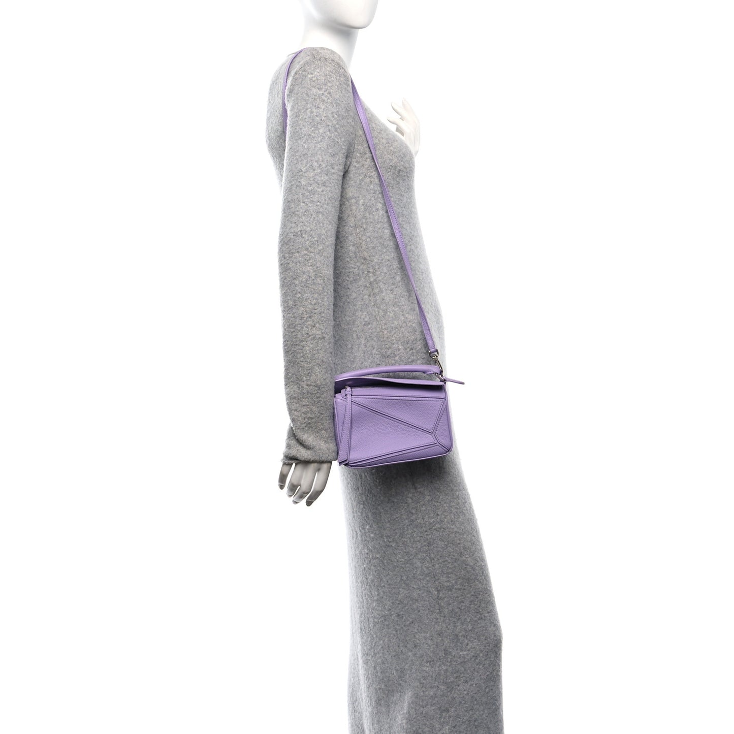 Calfskin Mini Puzzle Bag Light Mauve