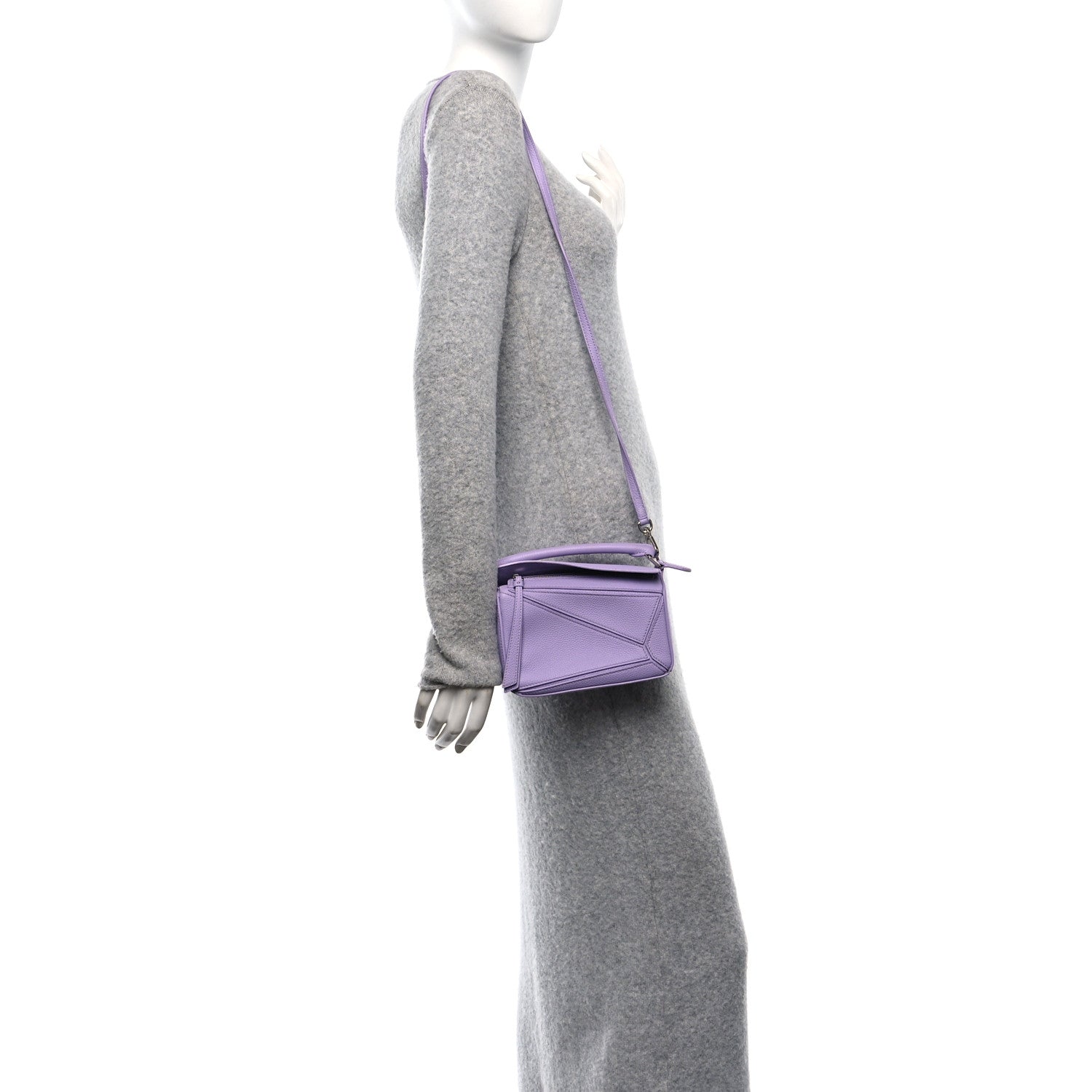 Loewe Calfskin Mini Puzzle Bag Light Mauve 2 of 13