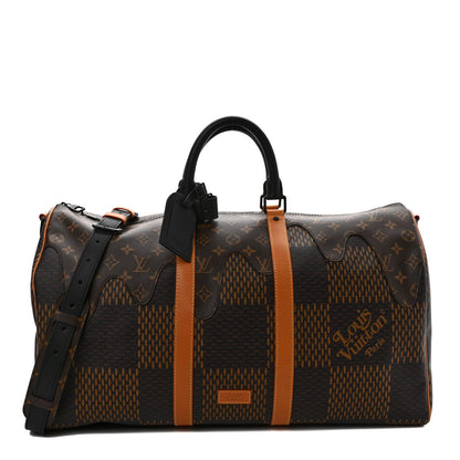 Louis Vuitton X NIGO Giant Damier Ebene Monogram Keepall Bandouliere 50 1 of 9