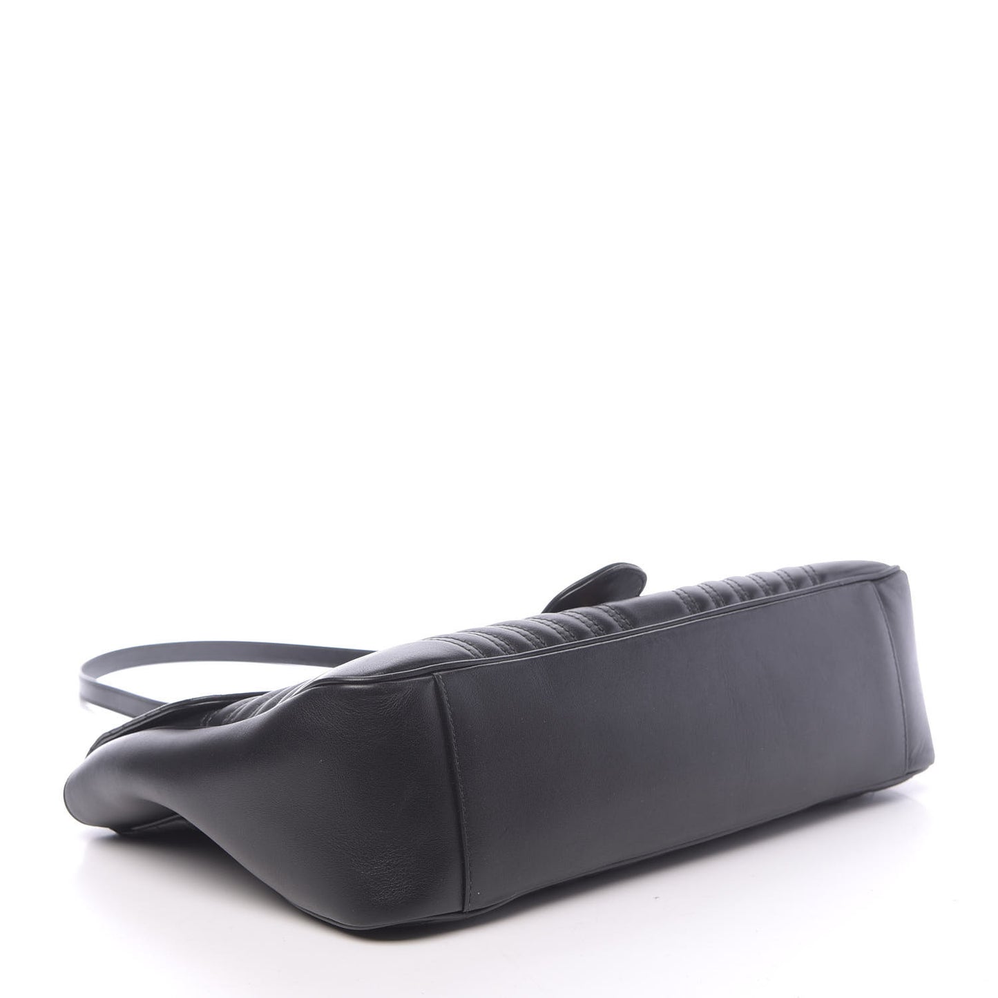 Calfskin Matelasse Large GG Marmont Shoulder Bag Black