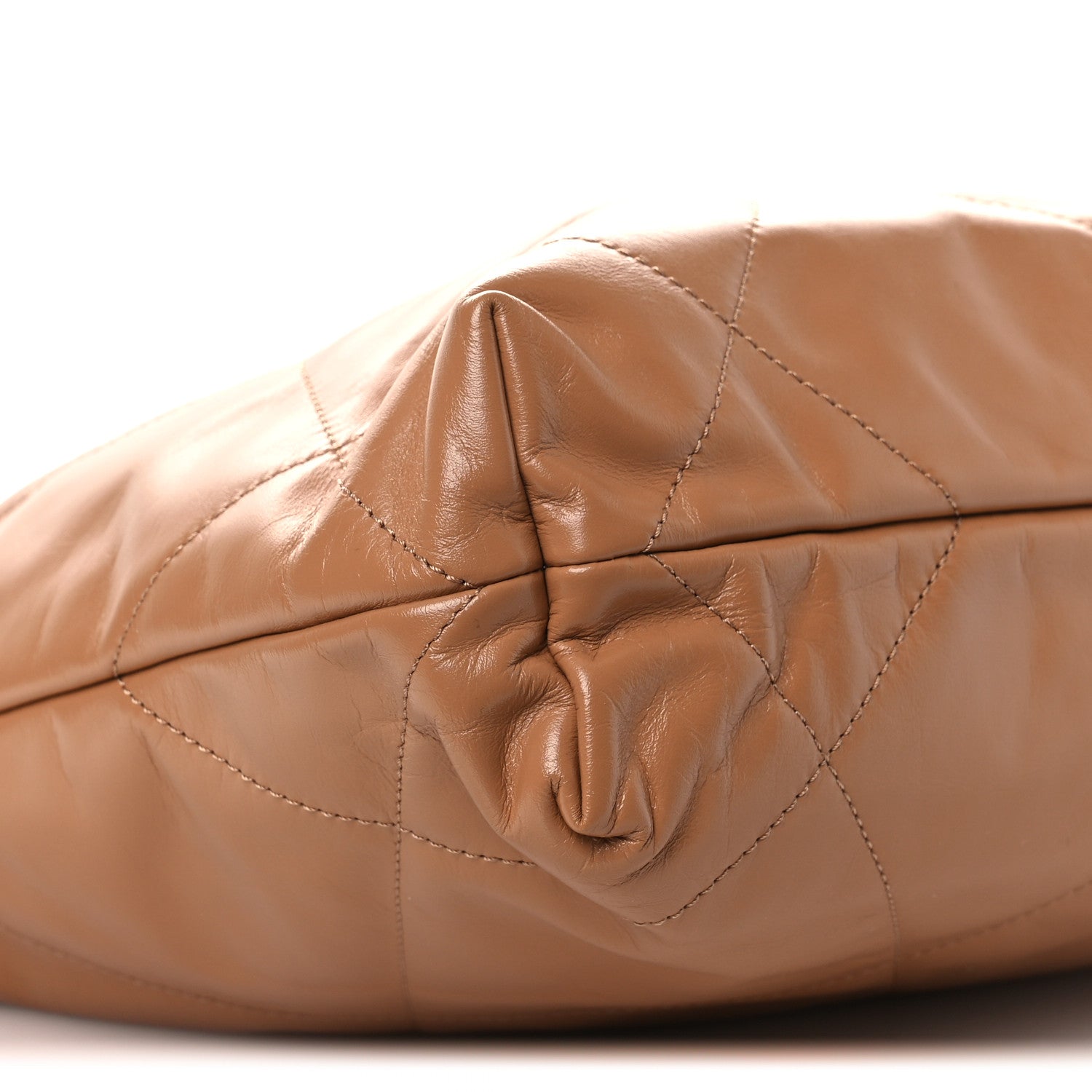 Chanel Shiny Calfskin Quilted Small Chanel 22 Beige 10 of 11