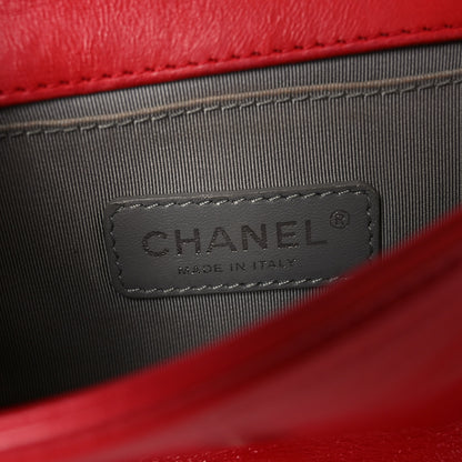 Chanel Galuchat Stingray Small Boy Flap Red 5 of 9