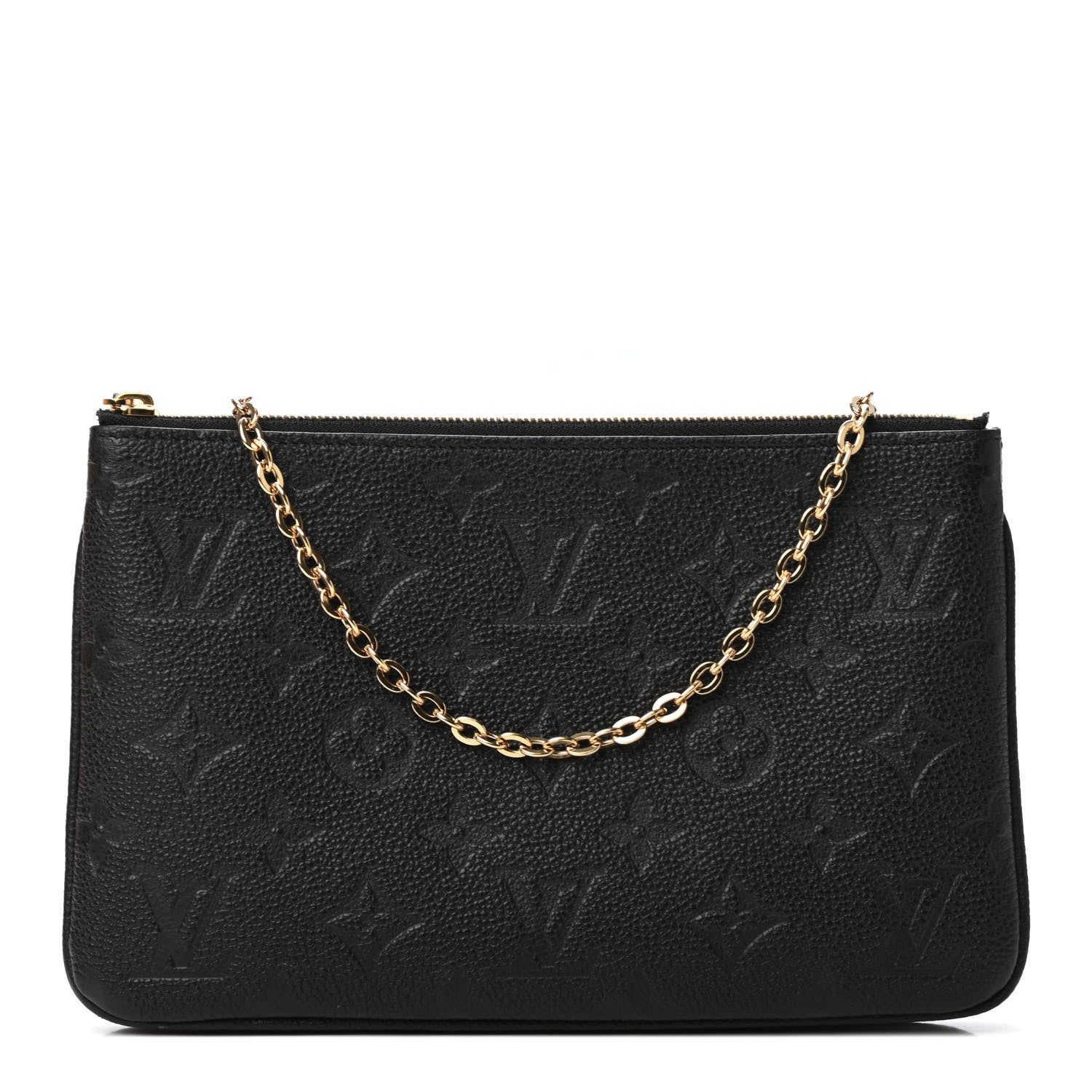 Louis Vuitton Empreinte Double Zip Pochette Black 1 of 4