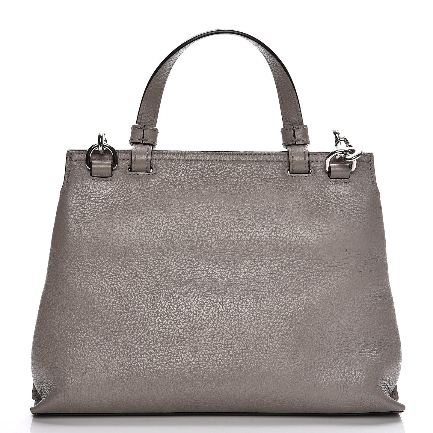 Cellarius Calfskin Small Bamboo Daily Top Handle Bag Storm Grey