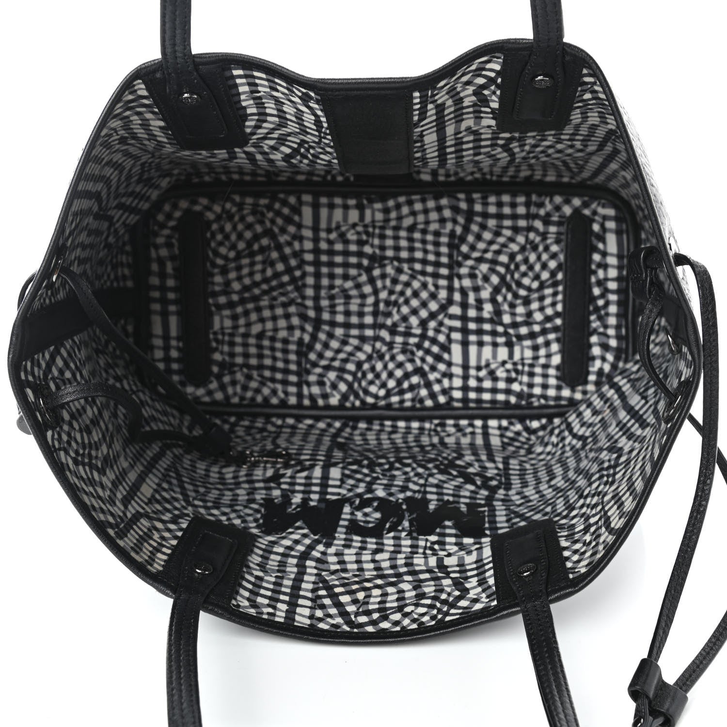 MCM Visetos Medium Liz Reversible Shopper Tote Black 7 of 8