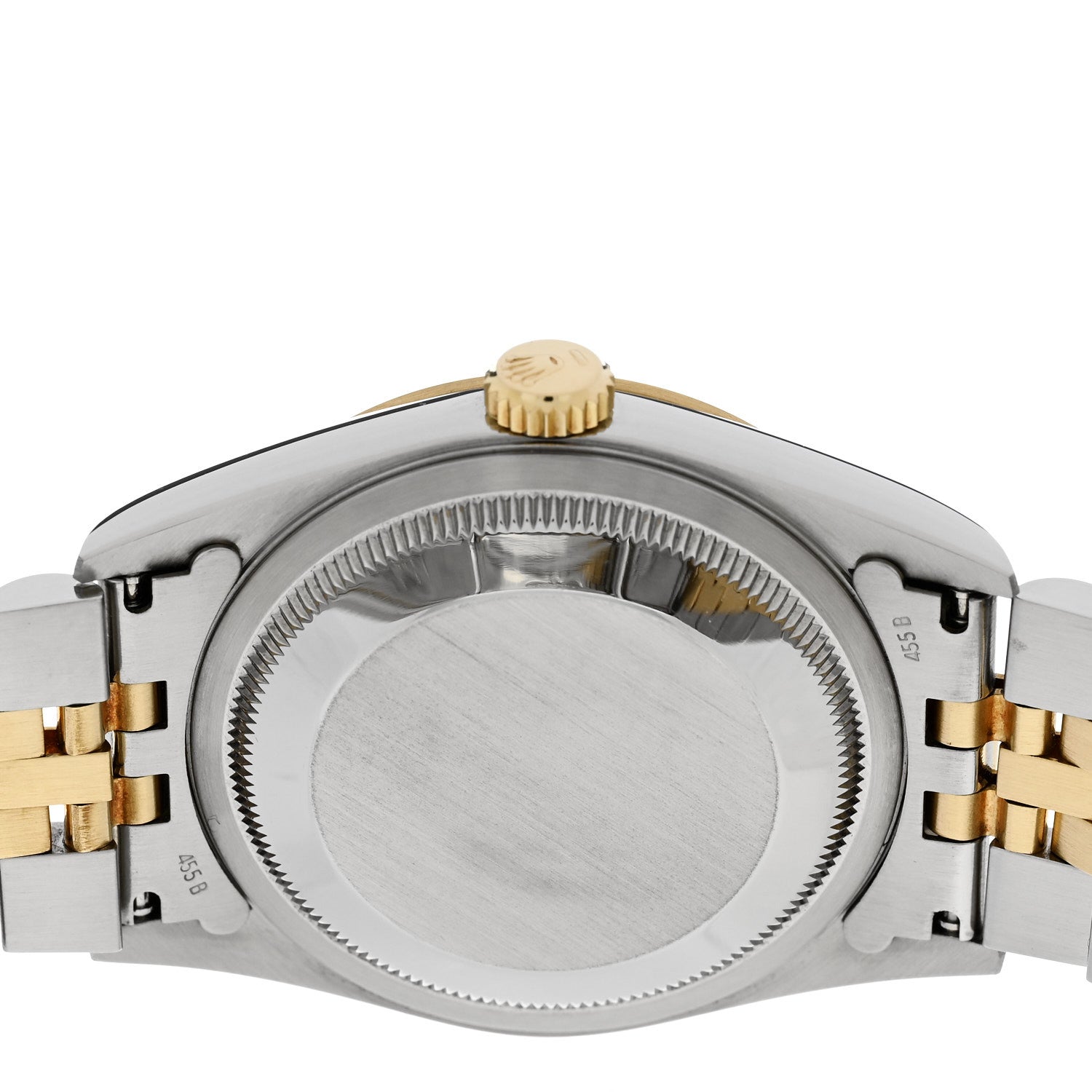 Rolex Stainless Steel 18K Yellow Gold Diamond 36mm Oyster Perpetual Datejust Watch Silver Jubilee 16233 4 of 5