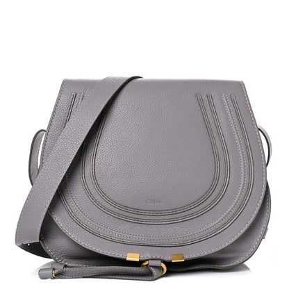 Chloe Calfskin Medium Marcie Round Crossbody Bag Cashmere Grey 1 of 10