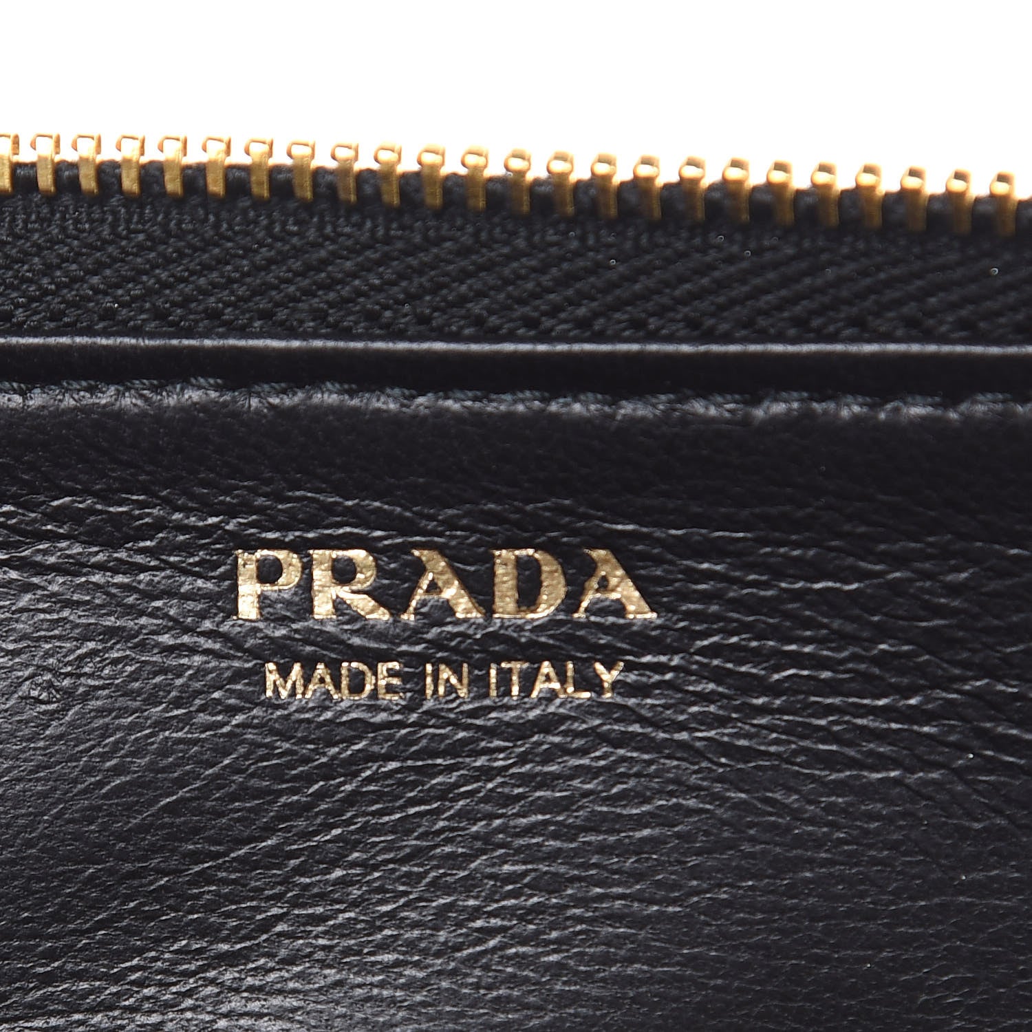 Prada Saffiano Metal Zip Around Key Holder Black 6 of 6