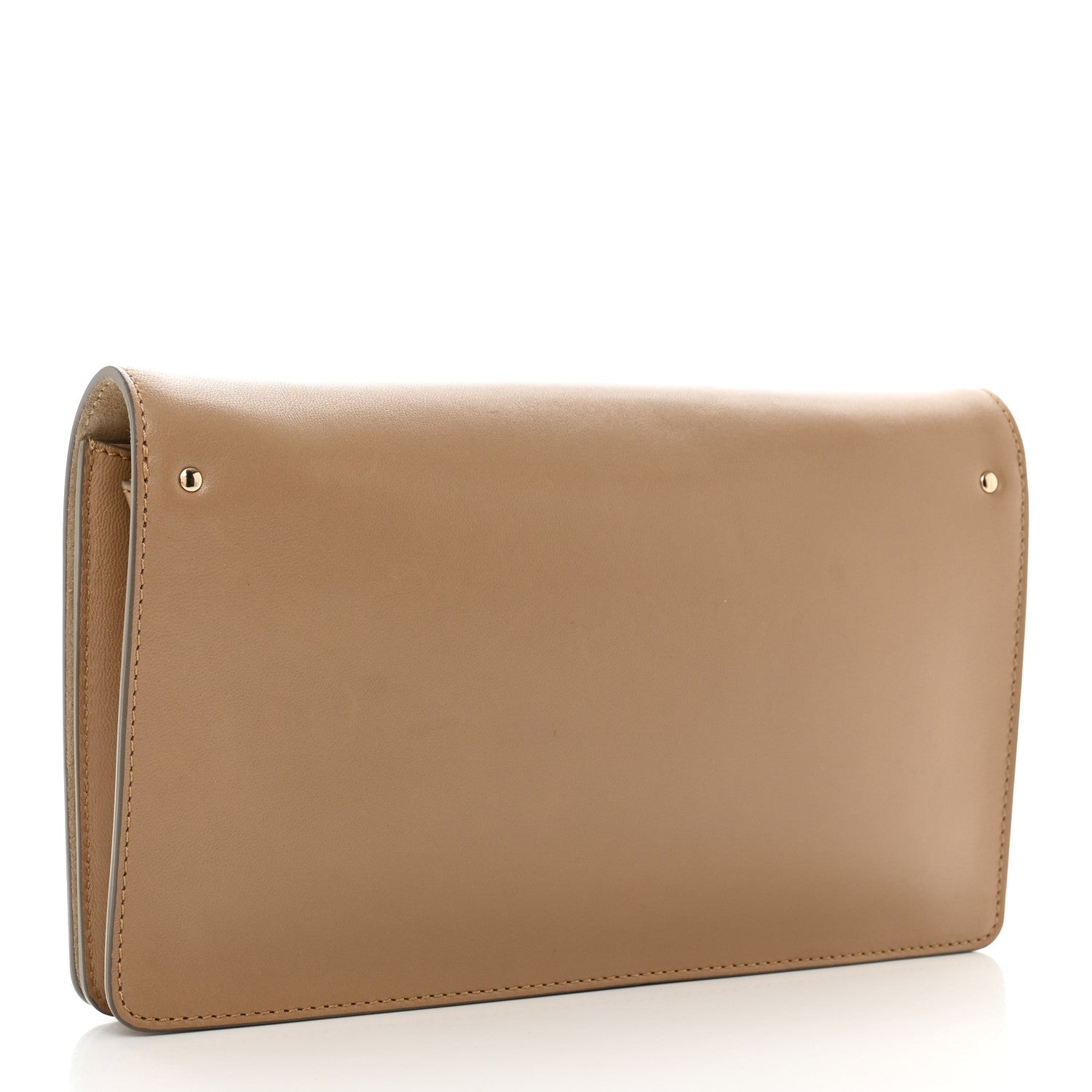 Chloe Calfskin Suede Gabrielle Clutch Cream Chestnut 3 of 17