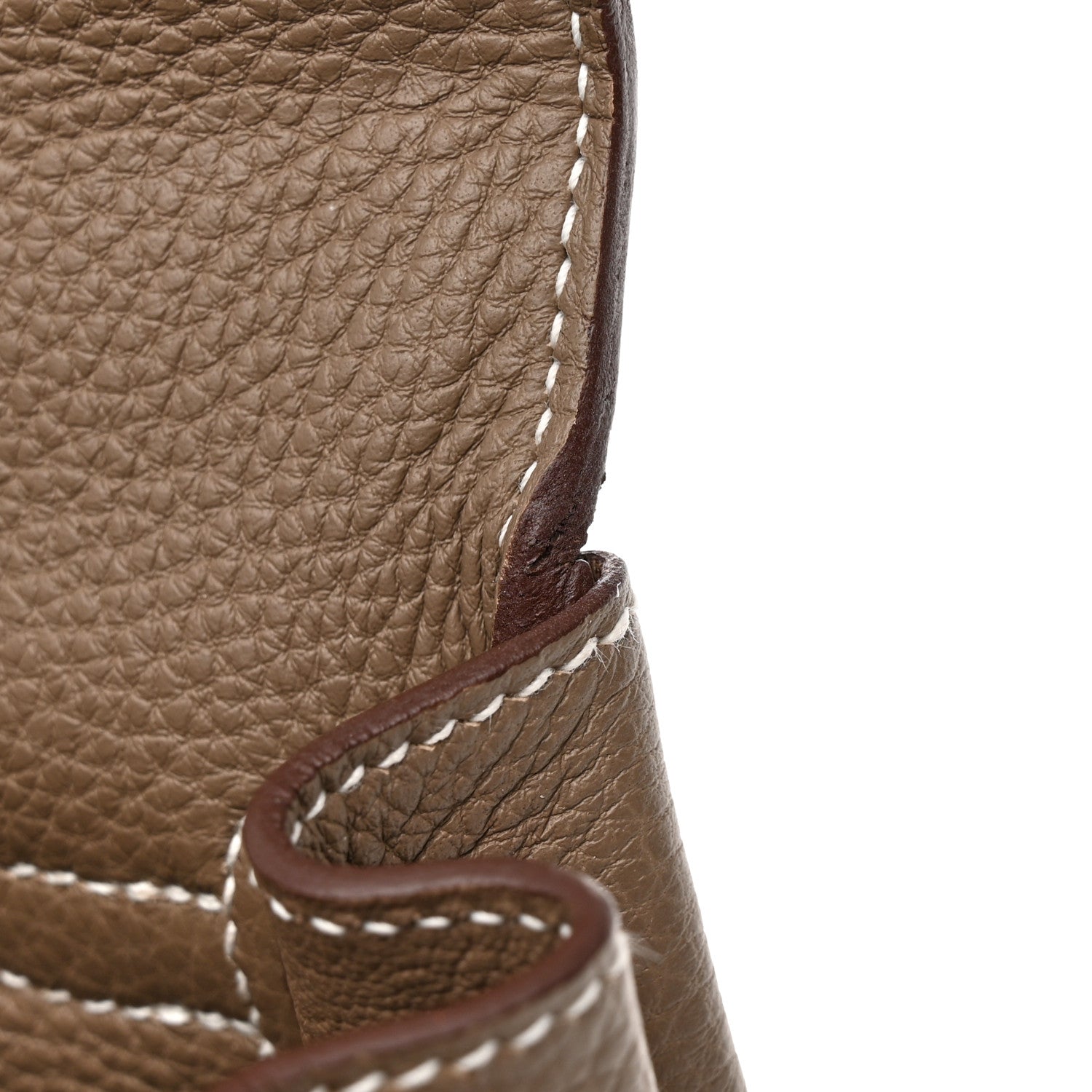 Hermes Togo Kelly Retourne 25 Etoupe 14 of 15