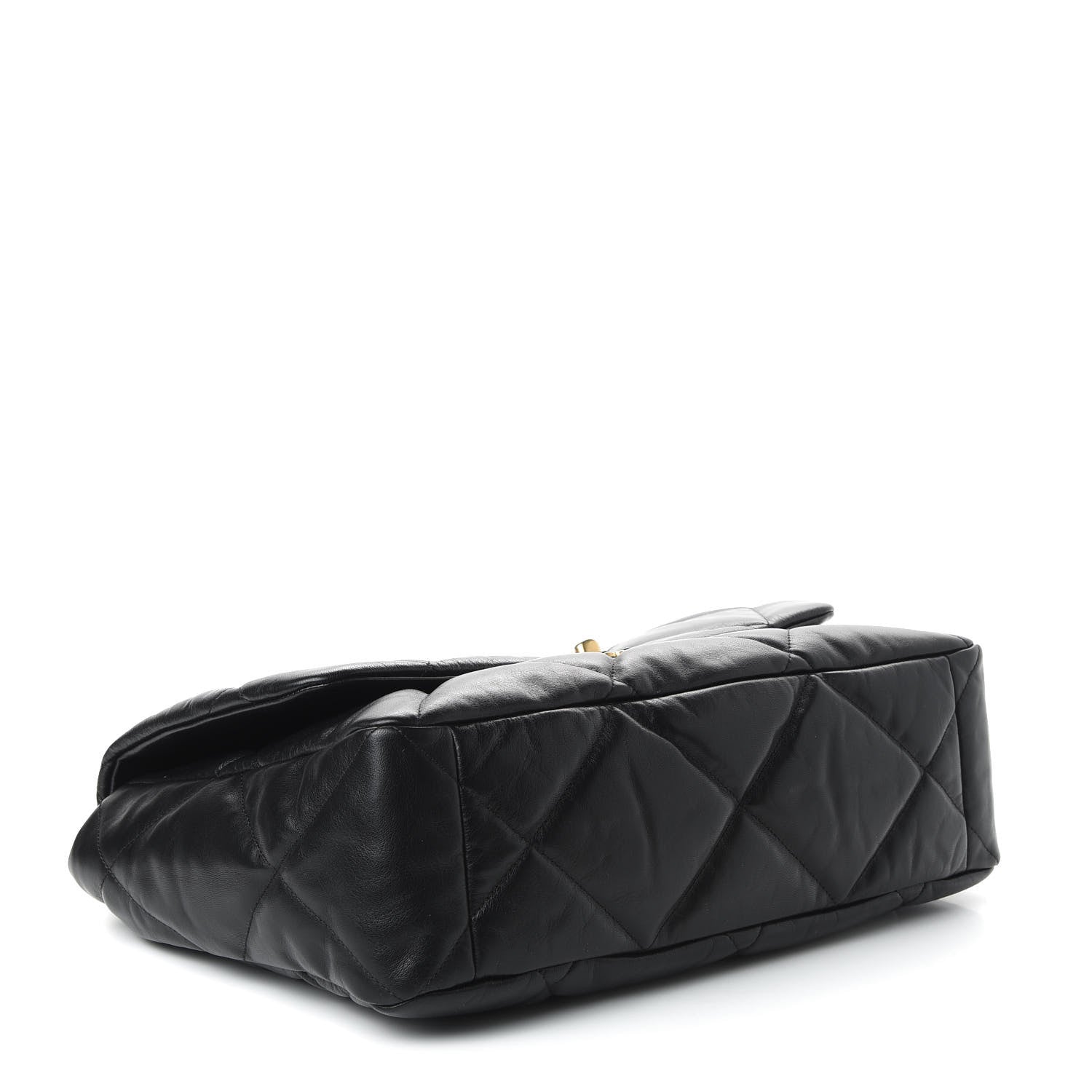 Chanel Goatskin Quilted Maxi 19 Flap Black 4 of 11