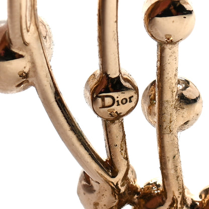 Christian Dior Pearl Crystal Clip On Earring Gold 4 of 5