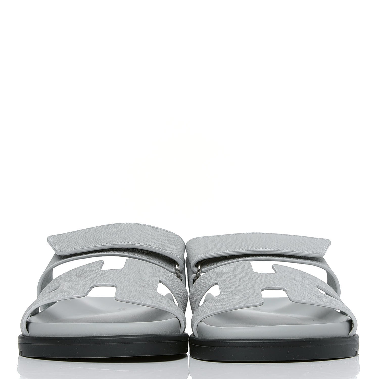 Hermes Epsom Womens Chypre Sandals 36 Bleu Glacier 2 of 4