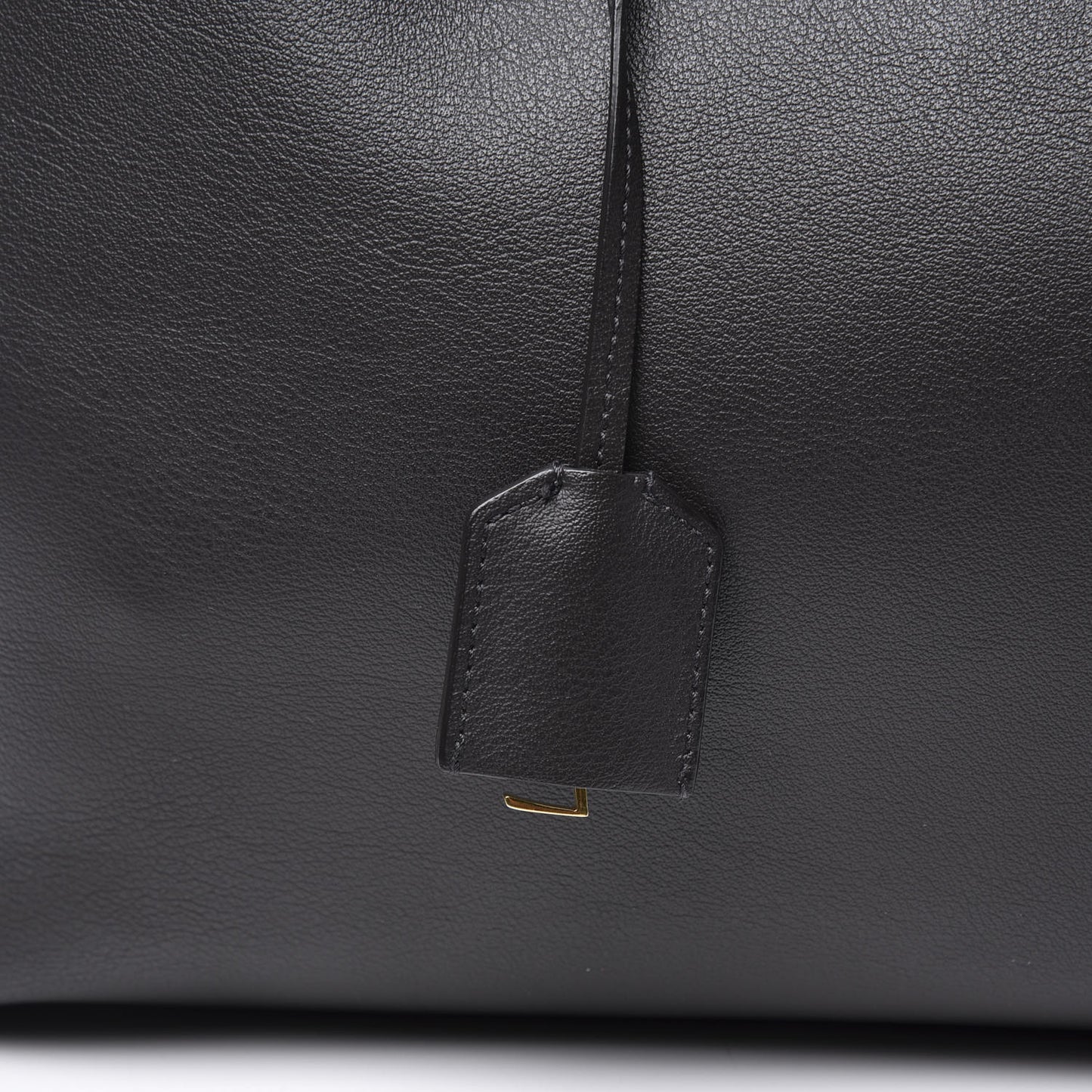 Calfskin Large Shopping Tote Black