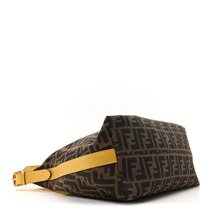 Fendi Zucca Vitello Artic Small Hobo Ocra Moro Black 4 of 10