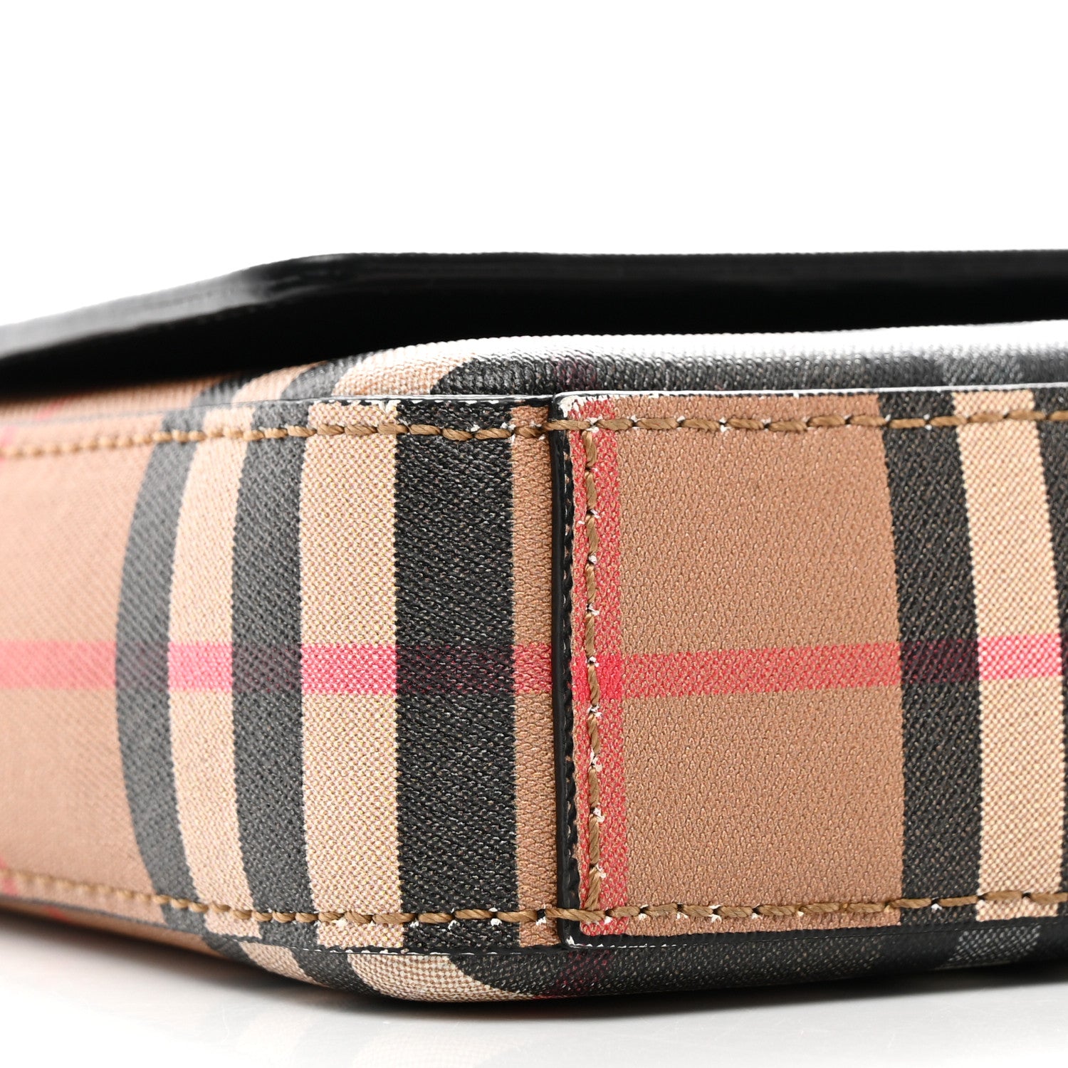 Burberry House Check Tartan Mix Hampshire Crossbody Antique Yellow Black 9 of 14