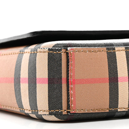 Burberry House Check Tartan Mix Hampshire Crossbody Antique Yellow Black 9 of 14