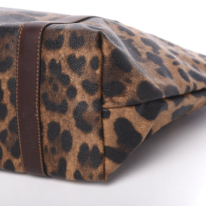 Dolce & Gabbana Coated Canvas Leopard Print Tote 12 of 12