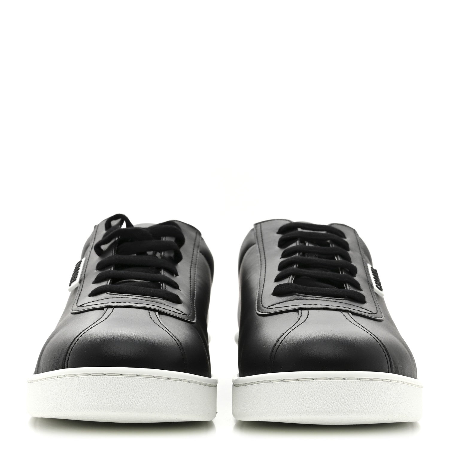 Chanel Calfskin CC Mens Uniform Sneakers 46 Black 3 of 10