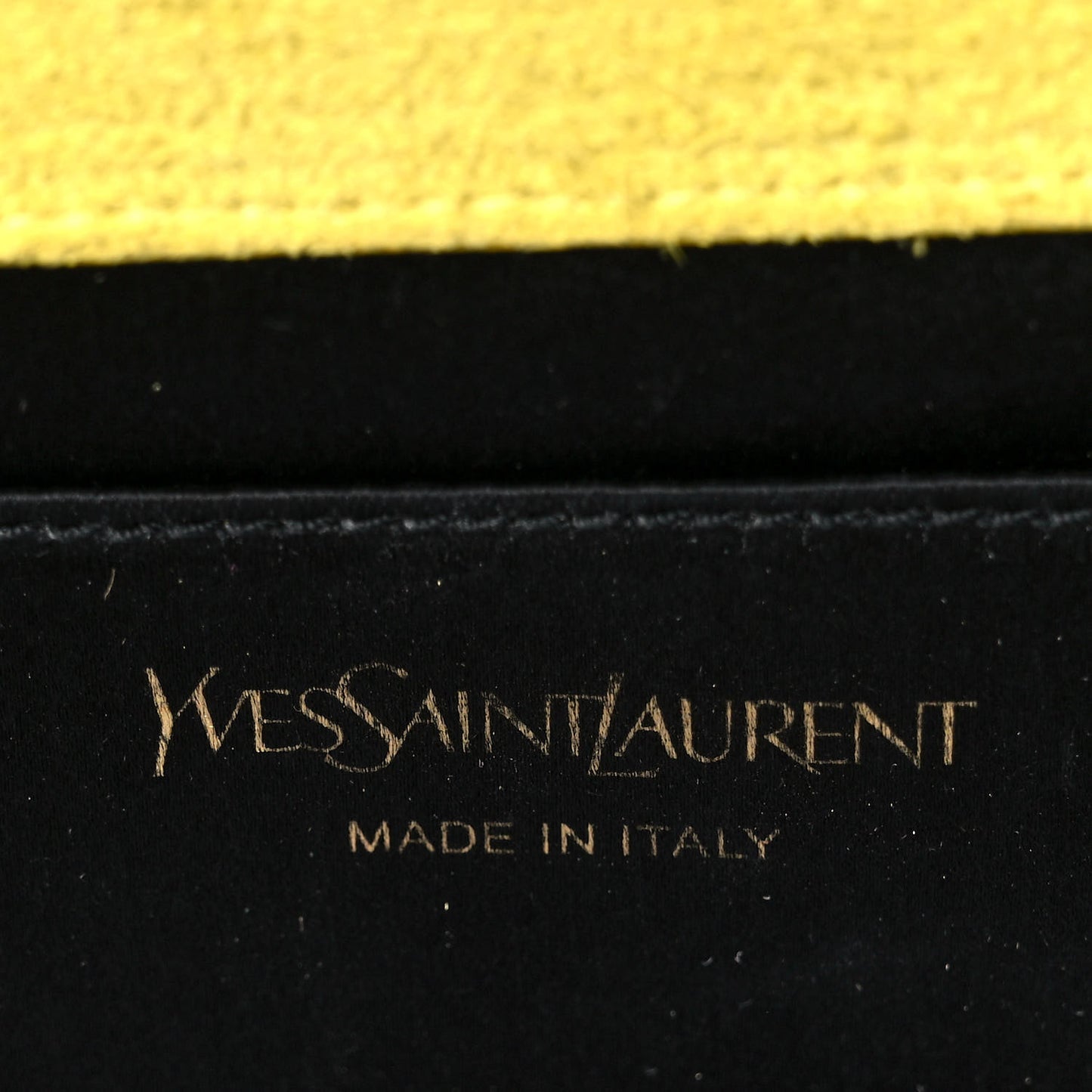 Patent Calfskin Monogram Large Belle De Jour Clutch Yellow
