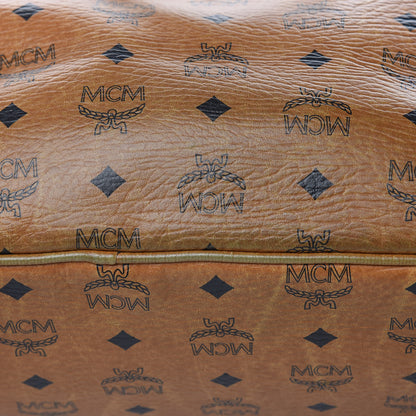 MCM Visetos Large Liz Reversible Shopper Tote Cognac 22 of 23