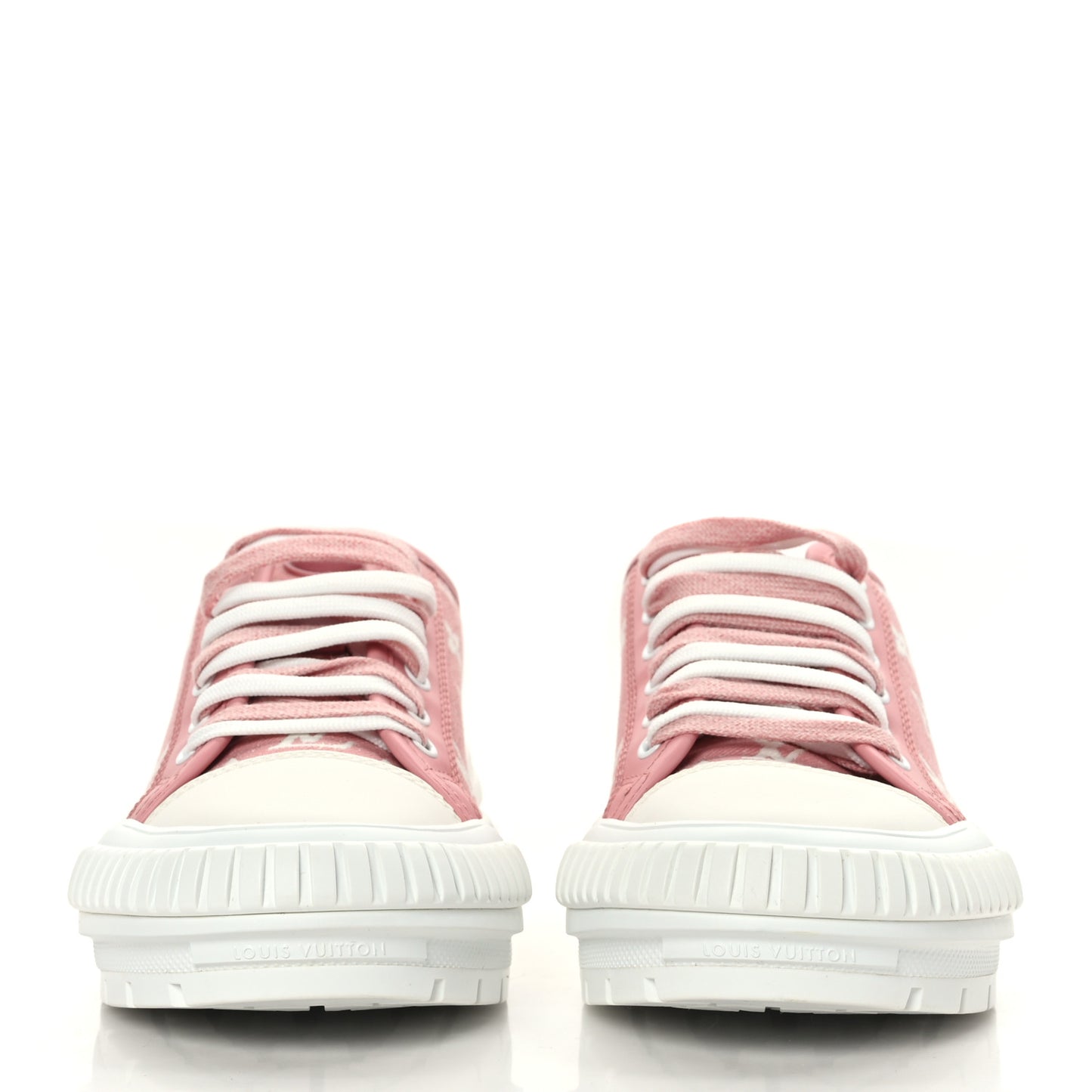 Denim Monogram Squad Sneakers 39 Pink