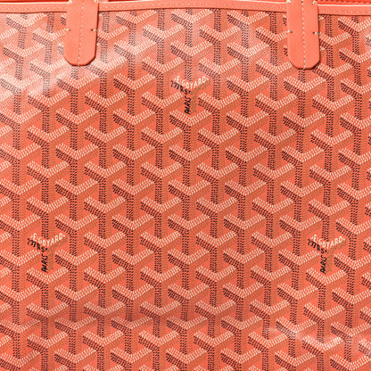 Goyard Goyardine Embroidered Seahorse Reversible Anjou PM Coral 8 of 16
