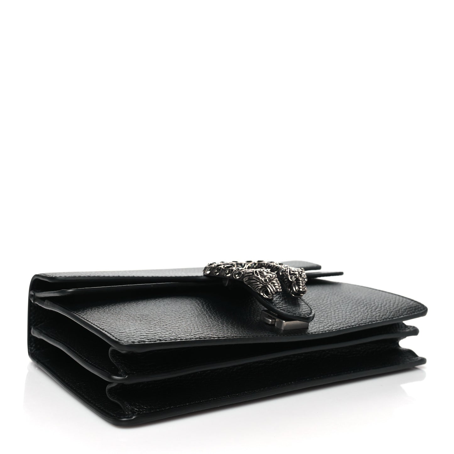 Pebbled Calfskin Small Dionysus Shoulder Bag Black