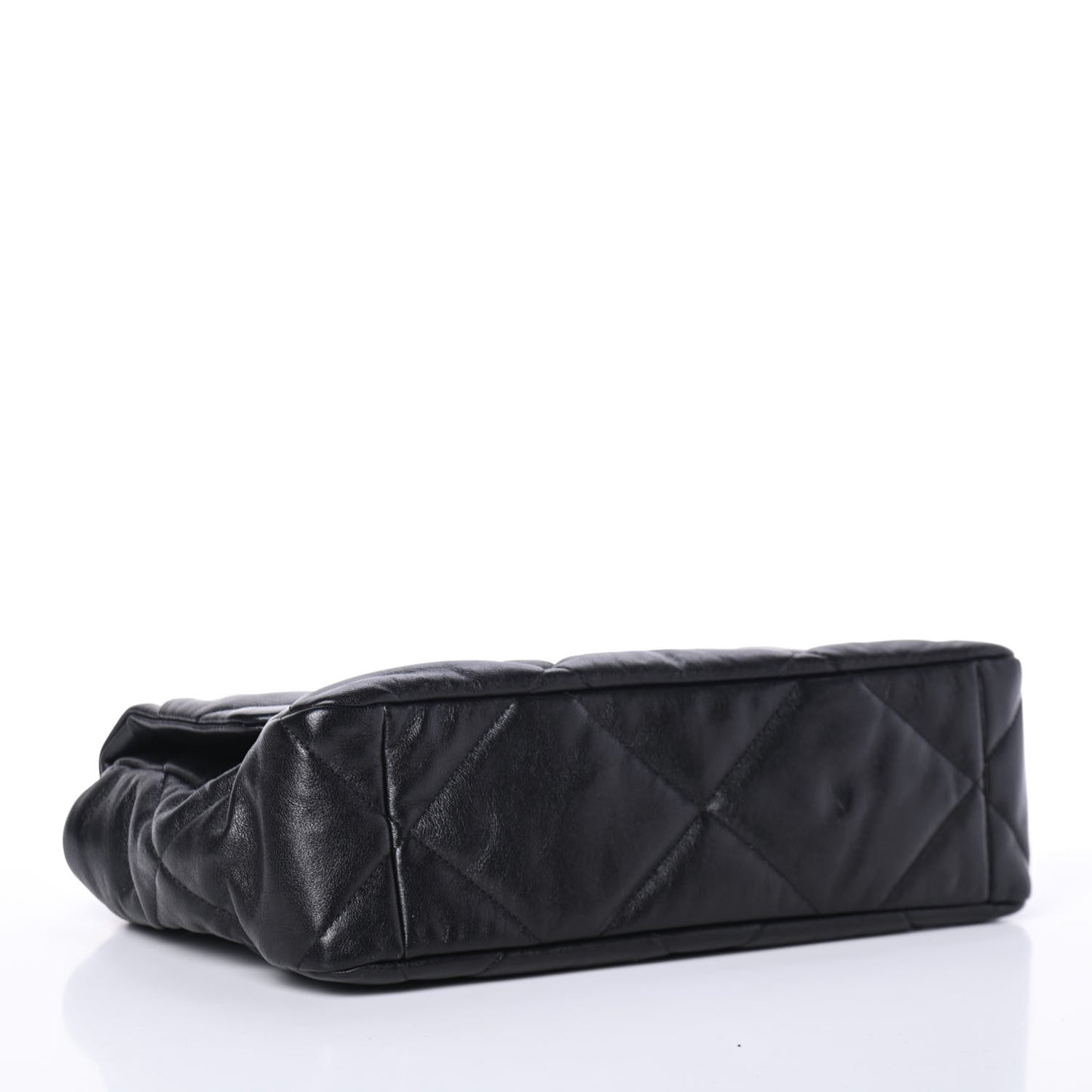 Lambskin Quilted Large Chanel 19 Flap Black