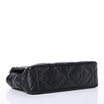 Chanel Lambskin Quilted Large Chanel 19 Flap Black 3 of 4