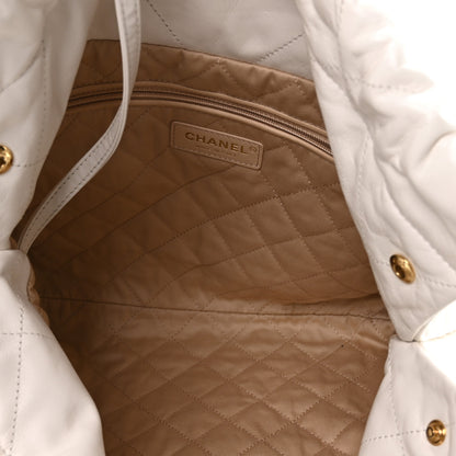 Chanel Shiny Calfskin Quilted Small Chanel 22 White 6 of 11