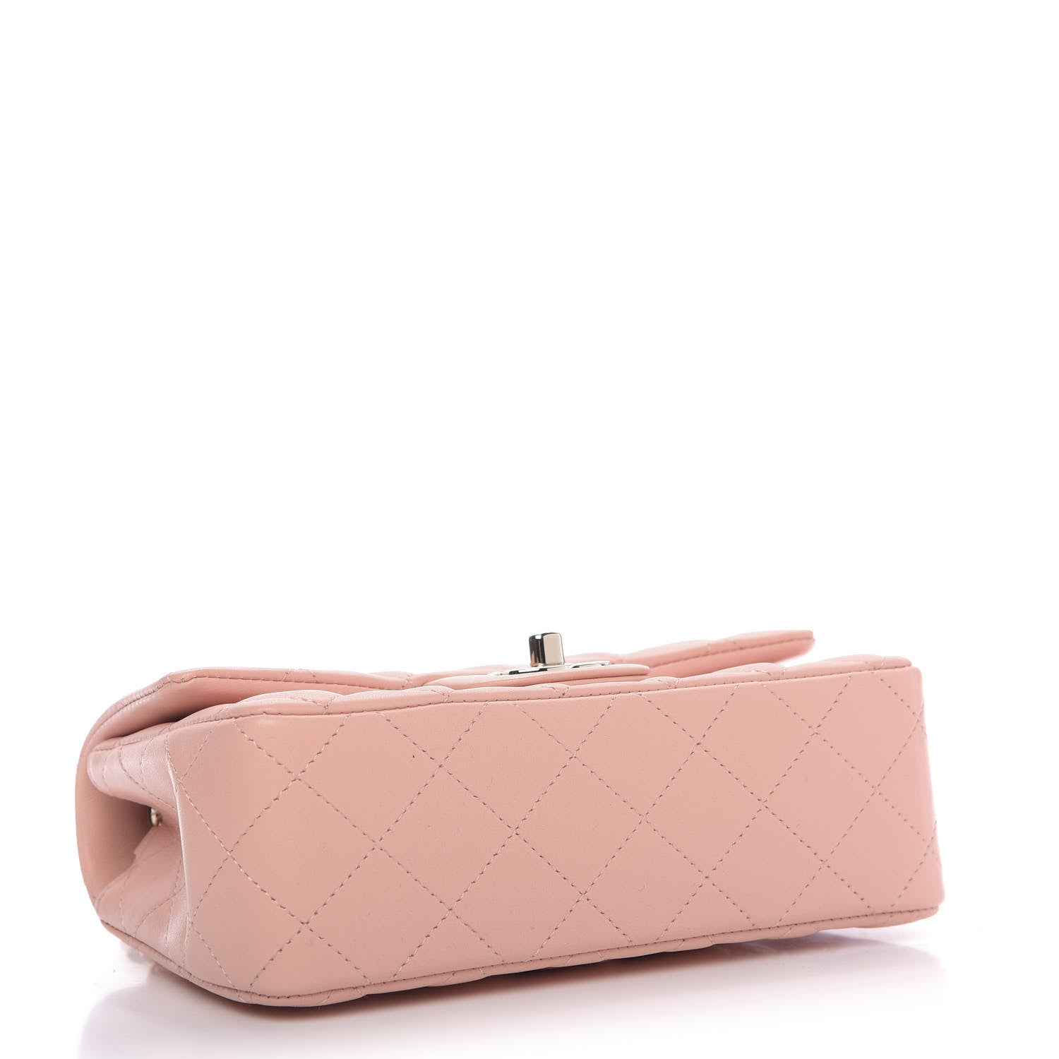 Chanel Lambskin Quilted Mini Rectangular Flap Light Pink 4 of 10