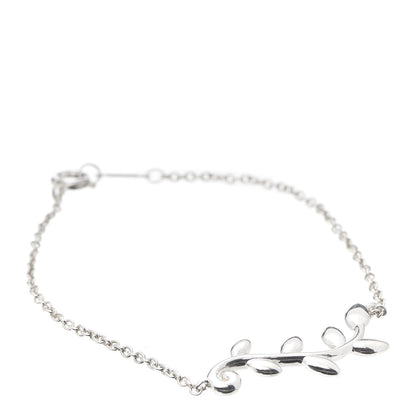 Tiffany Sterling Silver Paloma Picasso Olive Leaf Vine Bracelet 1 of 6