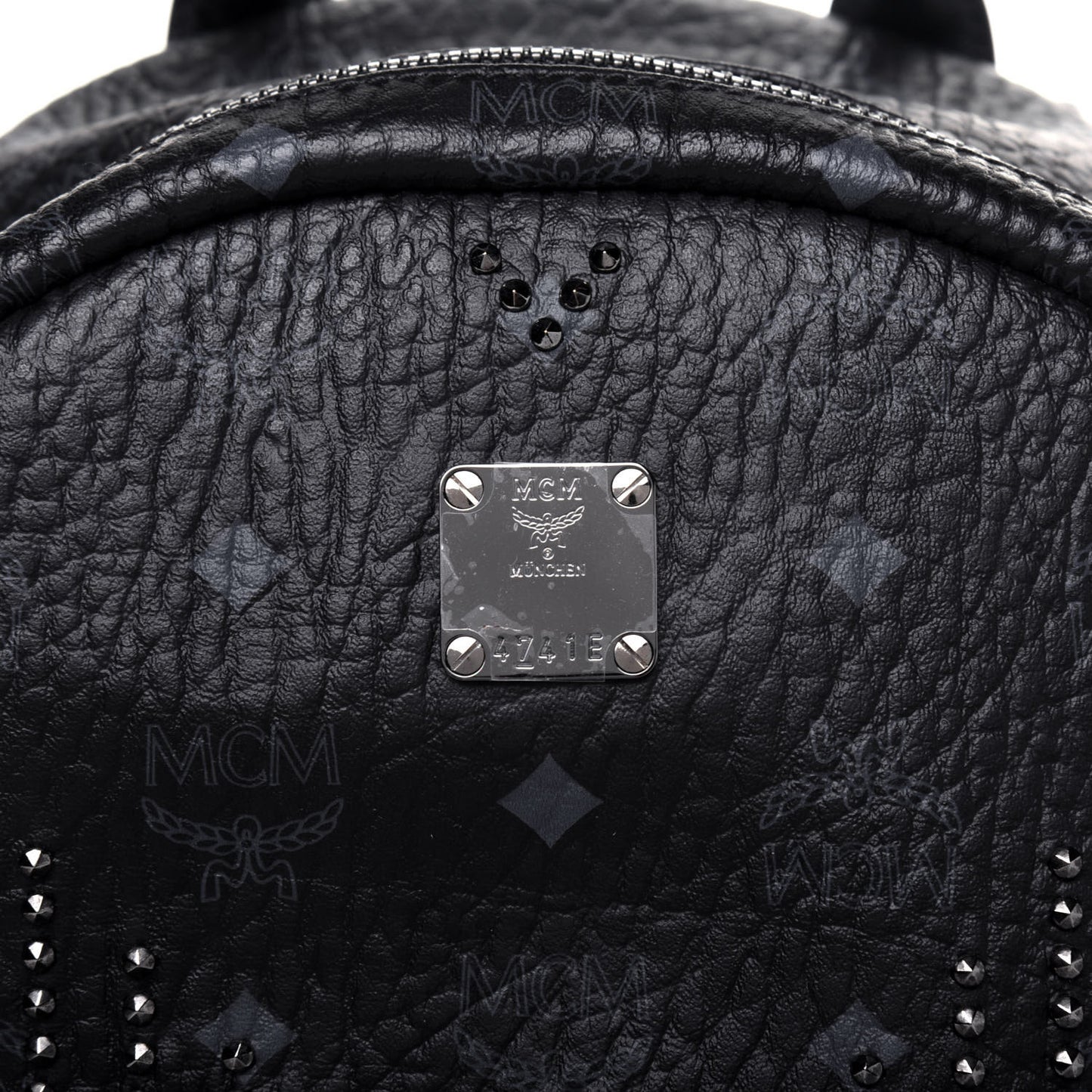 Visetos Studded Medium Stark Gunta Backpack Black