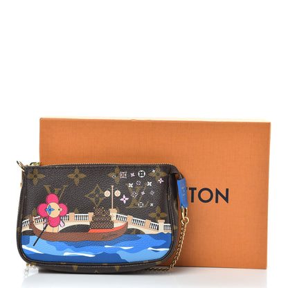 Louis Vuitton Monogram 2019 Christmas Animation Mini Venice Pochette Accessories Blue 11 of 11