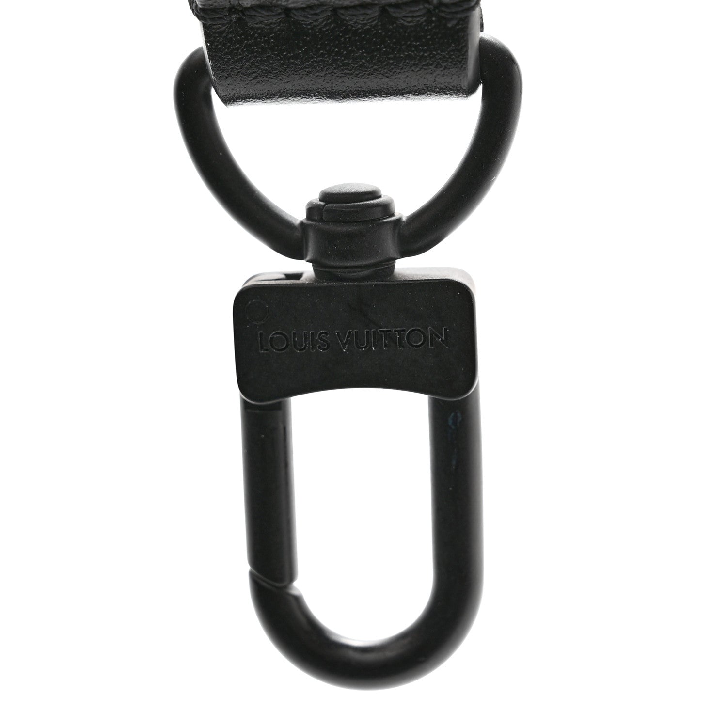 Louis Vuitton Calfskin 16mm Adjustable Shoulder Strap Black 4 of 4