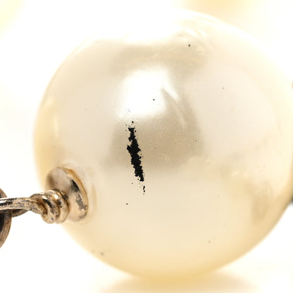 Chanel Pearl Beaded CC Long Necklace Navy 10 of 11