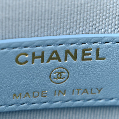 Chanel Lambskin Quilted Enamel Coco Mini Vanity Case With Chain Blue 5 of 10