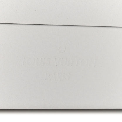 Louis Vuitton Calfskin Mirror Monogram Etched Jewelry Box Trunksu White 7 of 8