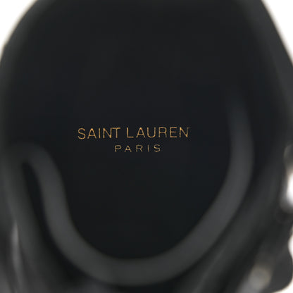 Saint Laurent Smooth Calfskin Studded Womens Punk Ranger Boots 39.5 Black 7 of 11